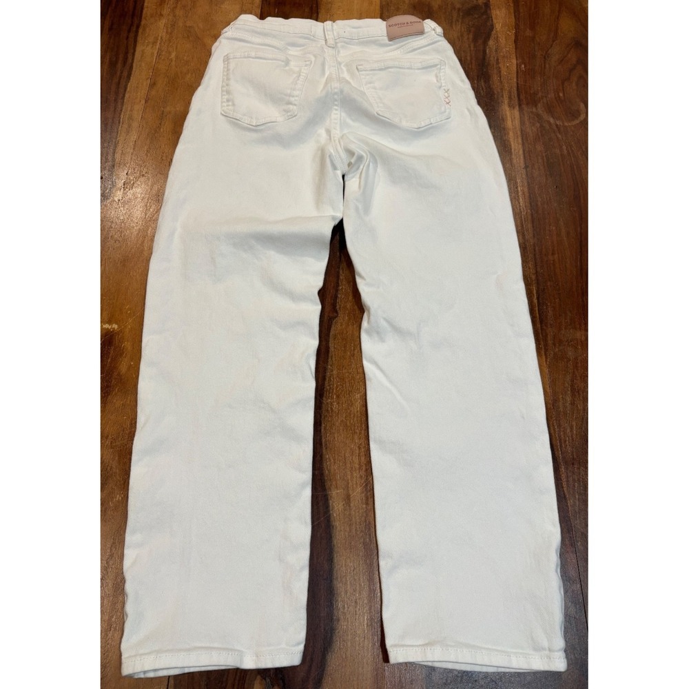 Scotch & Soda Amsterdam white jeans womens' size 6 slight straight leg 27x27